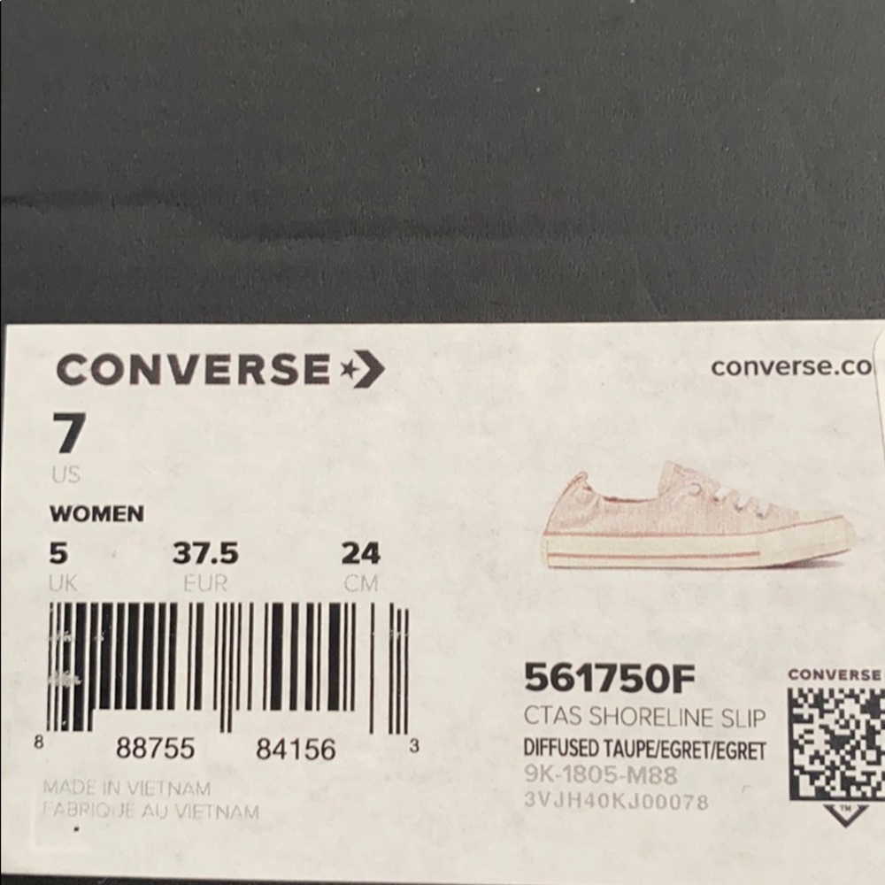 Converse Ctas Shoreline OX Diffused Taupe W AUTHEN - Picture 7 of 7